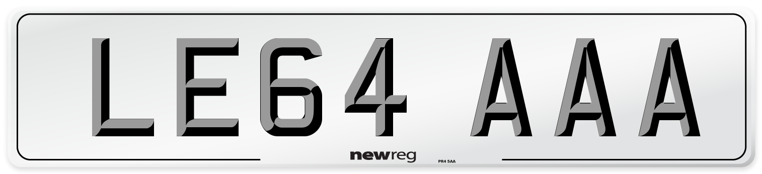 LE64 AAA Number Plate from New Reg